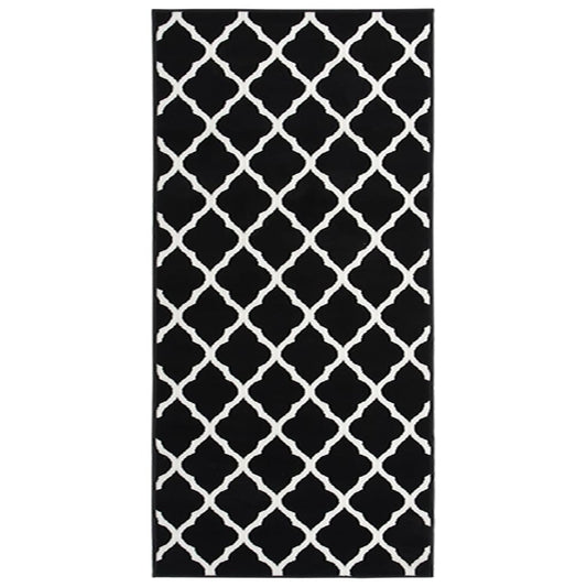 Teppichläufer BCF Schwarz und Weiß 100x250 cm