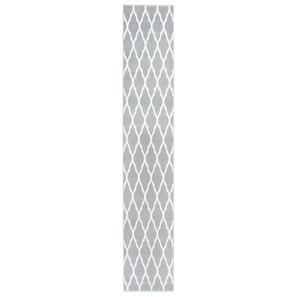 Teppichläufer BCF Grau und Weiß 80x500 cm