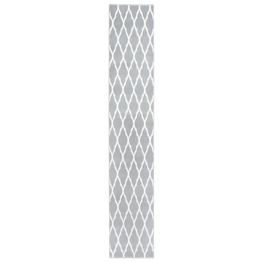 Teppichläufer BCF Grau und Weiß 80x500 cm