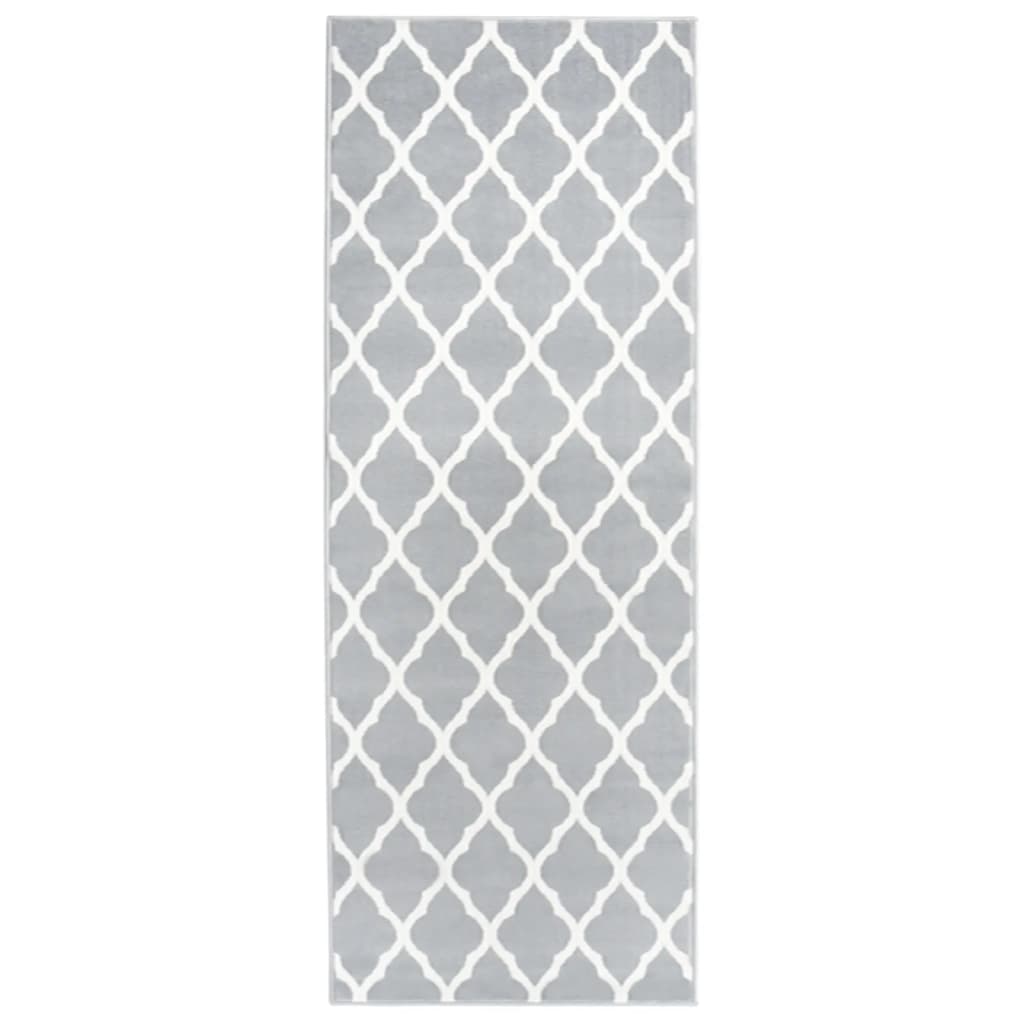 Teppichläufer BCF Grau und Weiß 100x350 cm