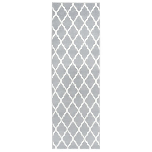 Teppichläufer BCF Grau und Weiß 100x400 cm