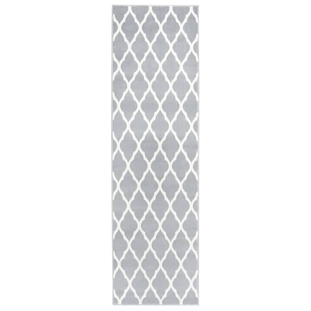 Teppichläufer BCF Grau und Weiß 100x450 cm