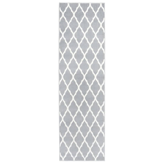 Teppichläufer BCF Grau und Weiß 100x450 cm