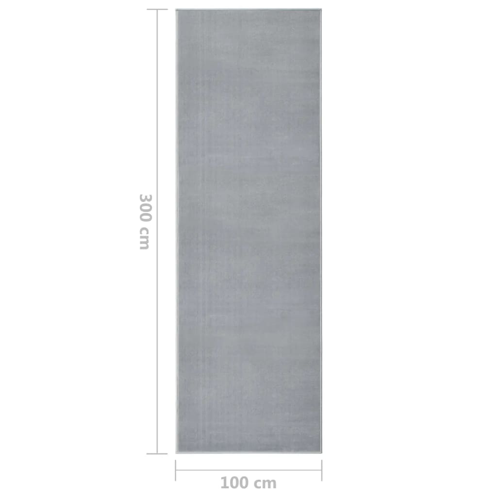 Teppichläufer BCF Grau 100x300 cm