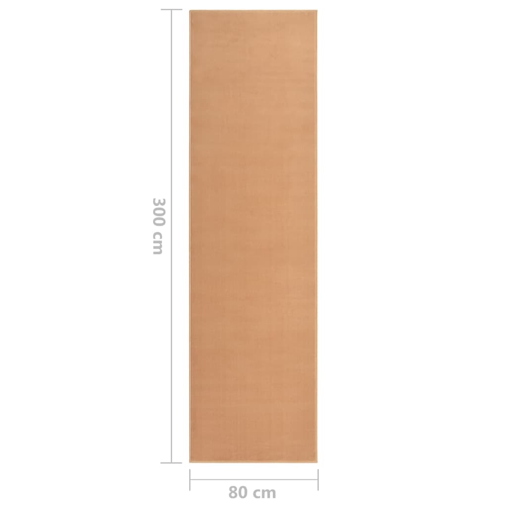 Teppichläufer BCF Beige 80x300 cm