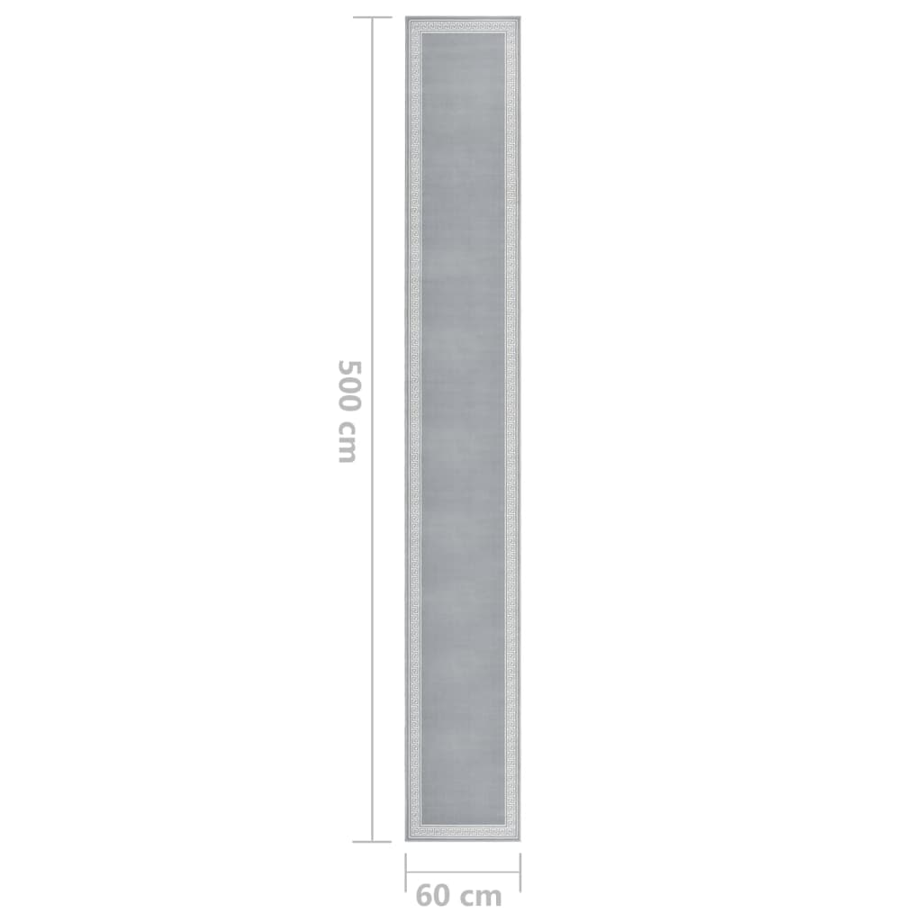 Teppichläufer BCF Grau mit Motiv 60x500 cm