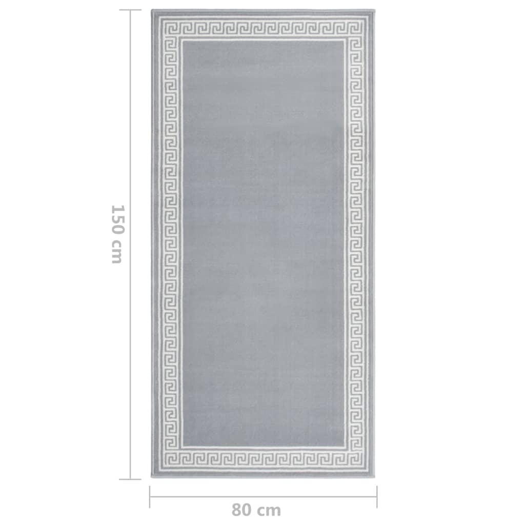 Teppichläufer BCF Grau mit Motiv 80x150 cm