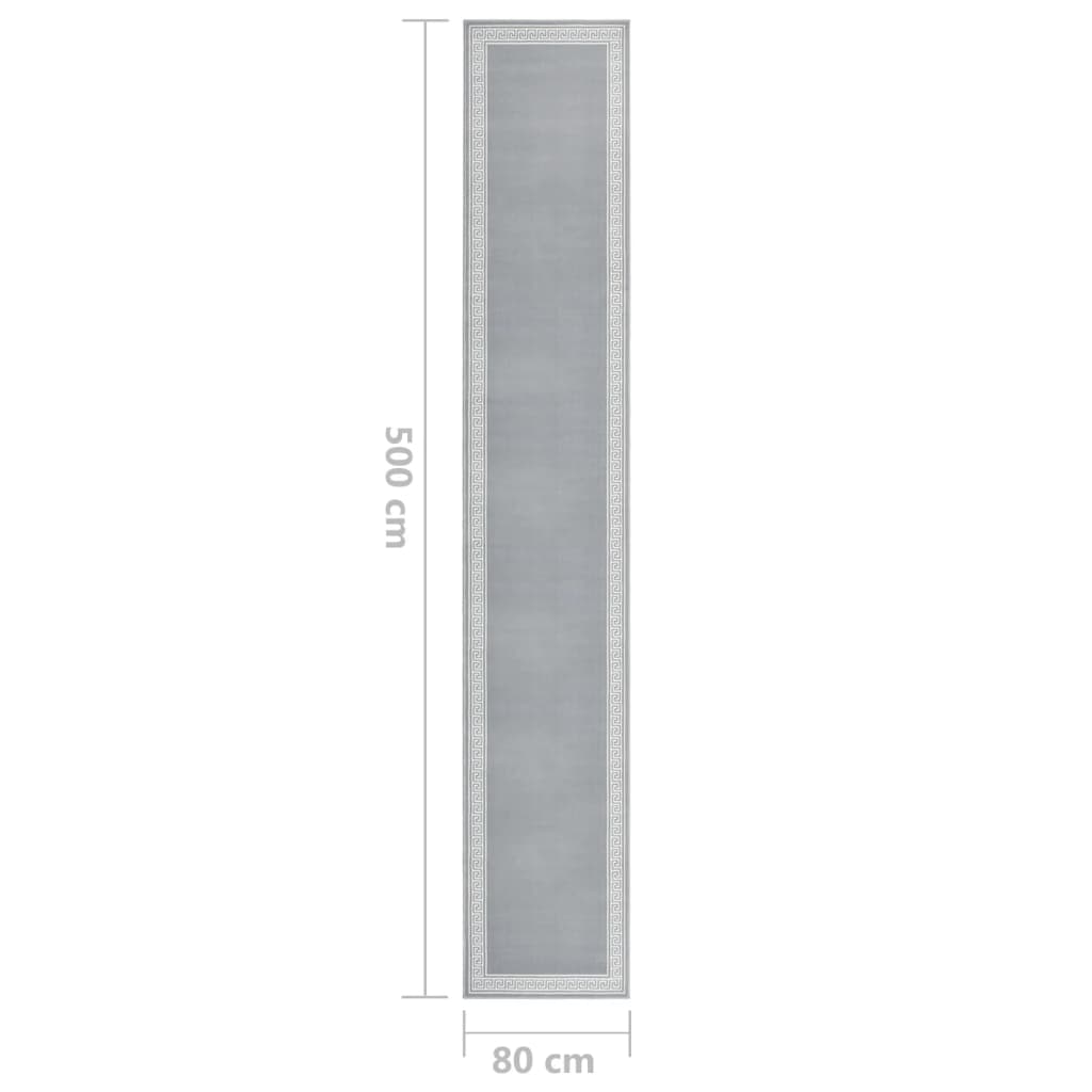 Teppichläufer BCF Grau mit Motiv 80x500 cm