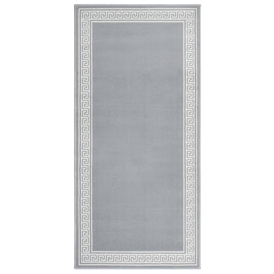 Teppichläufer BCF Grau mit Motiv 100x200 cm