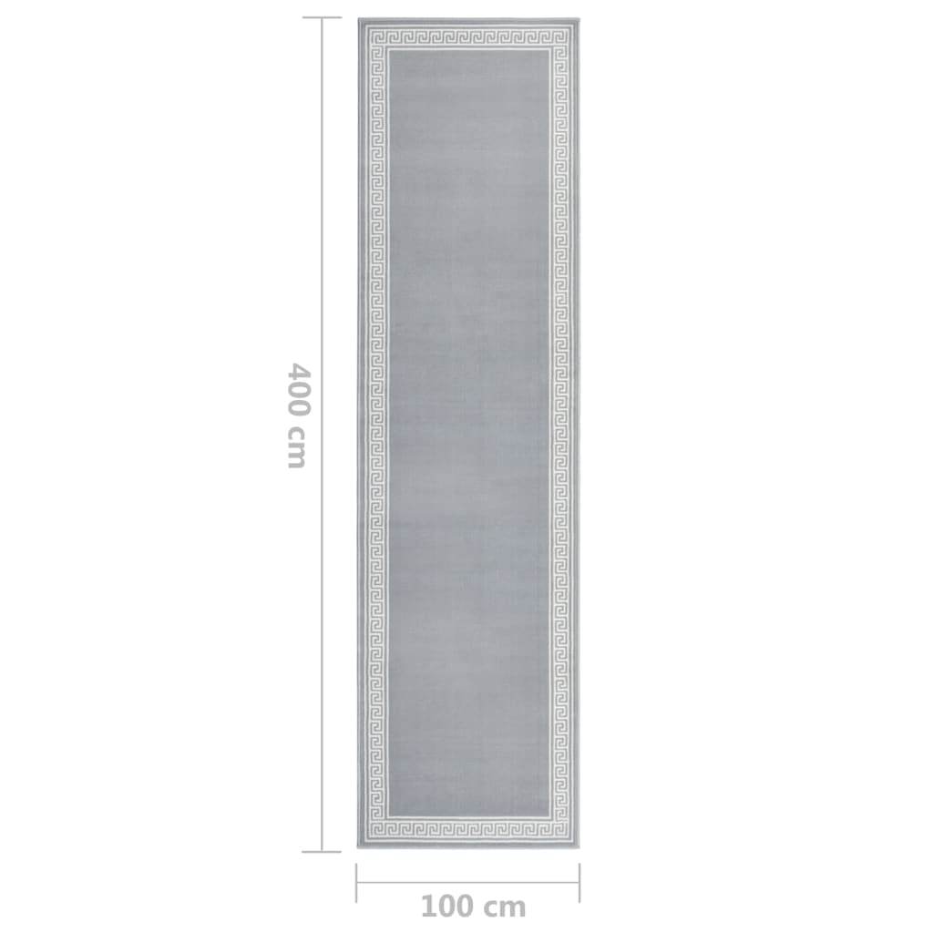 Teppichläufer BCF Grau mit Motiv 100x400 cm