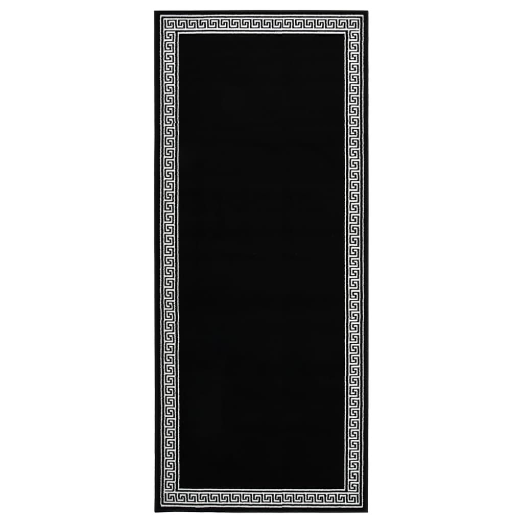 Teppichläufer BCF Schwarz mit Motiv 100x200 cm