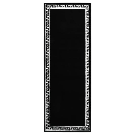 Teppichläufer BCF Schwarz mit Motiv 100x250 cm