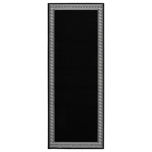 Teppichläufer BCF Schwarz mit Motiv 100x300 cm
