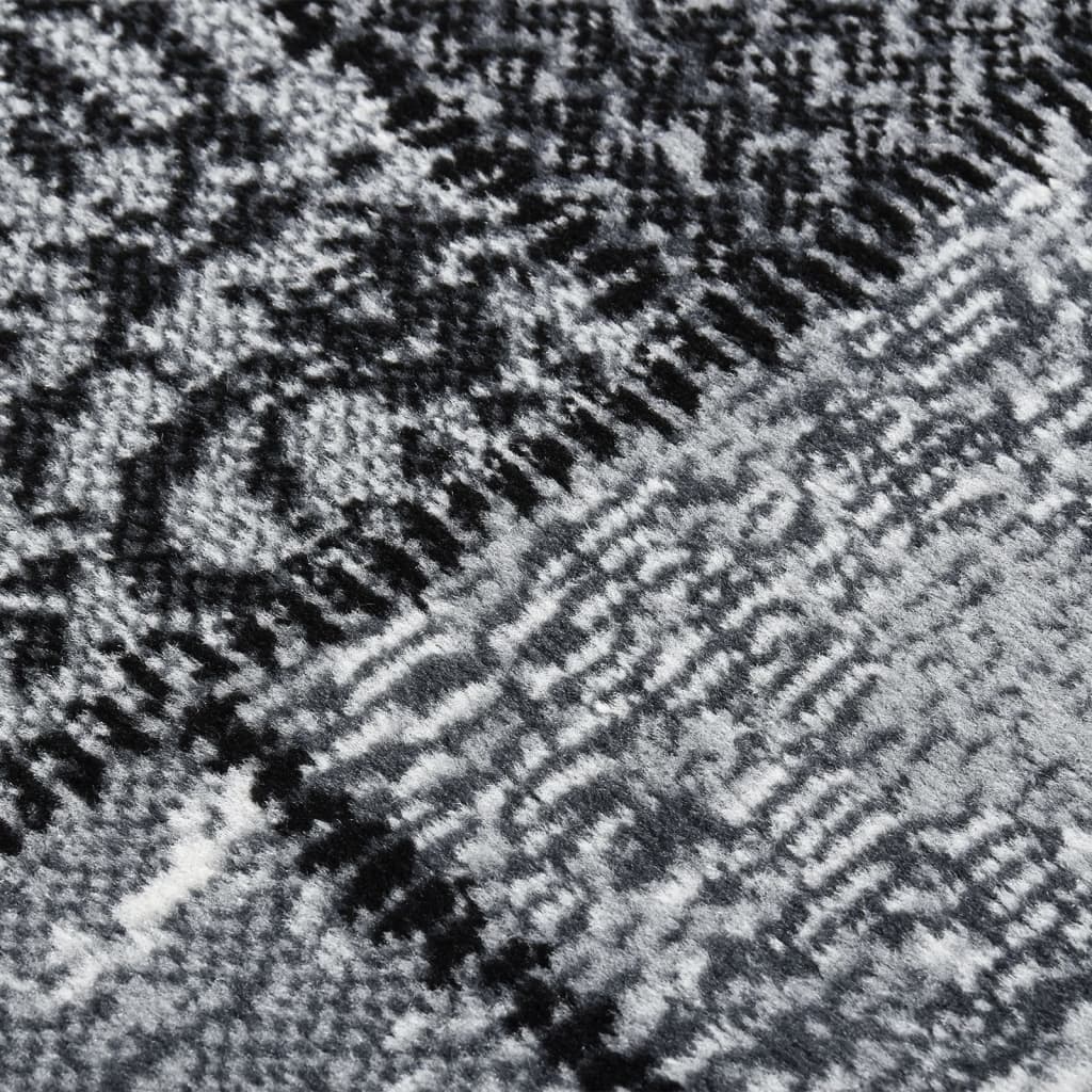 Teppichläufer BCF Grau mit Blockmuster 80x150 cm