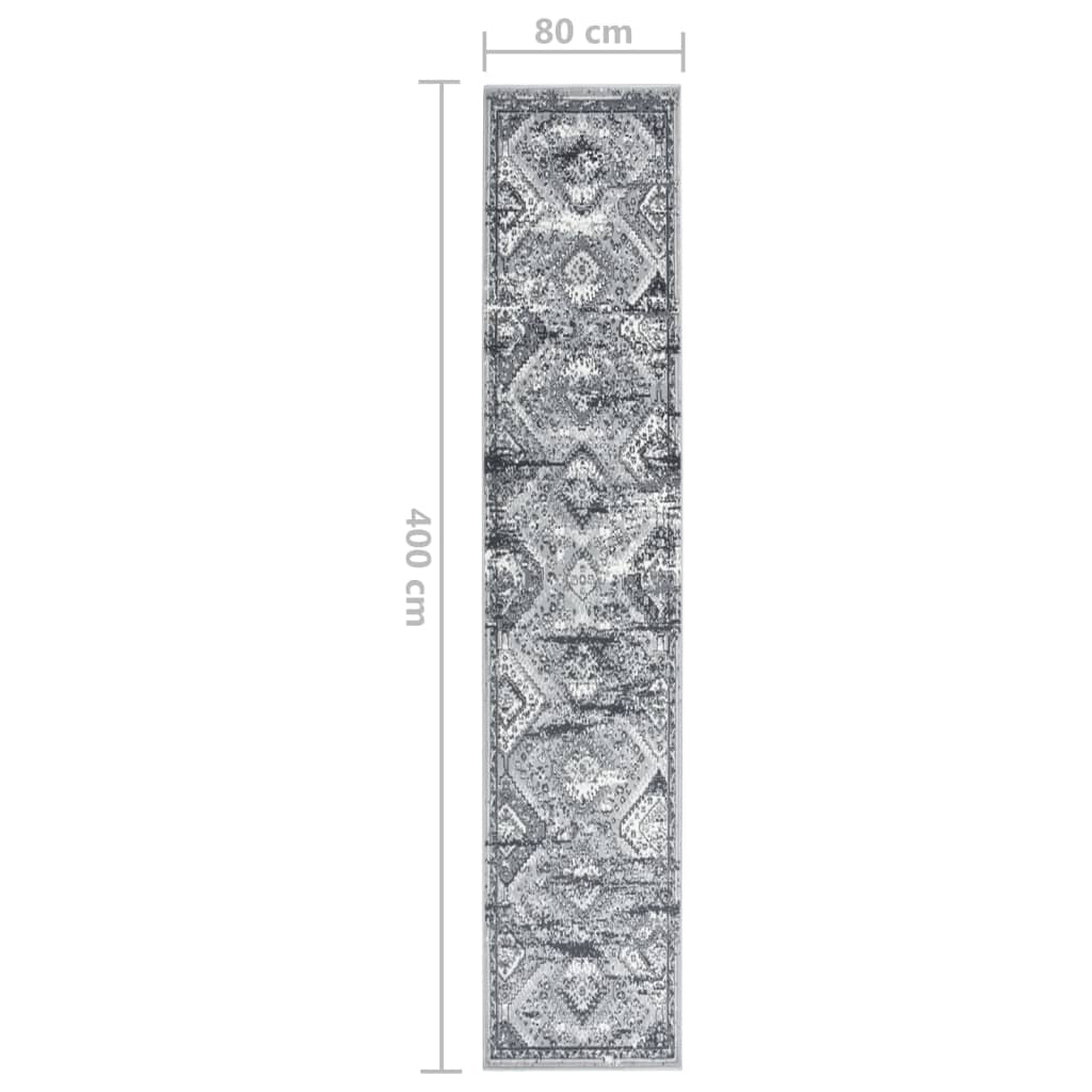 Teppichläufer BCF Orientalisch Grau 80x400 cm