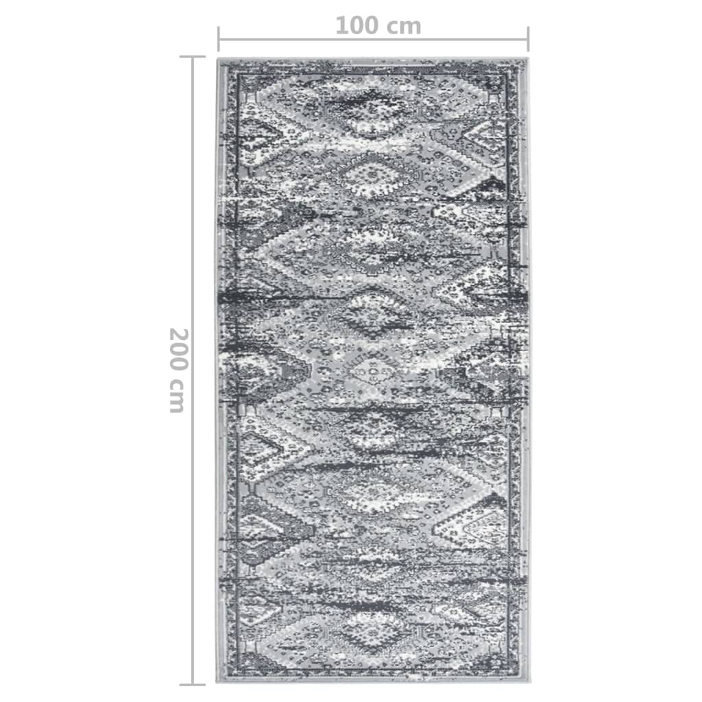 Teppichläufer BCF Orientalisch Grau 100x200 cm