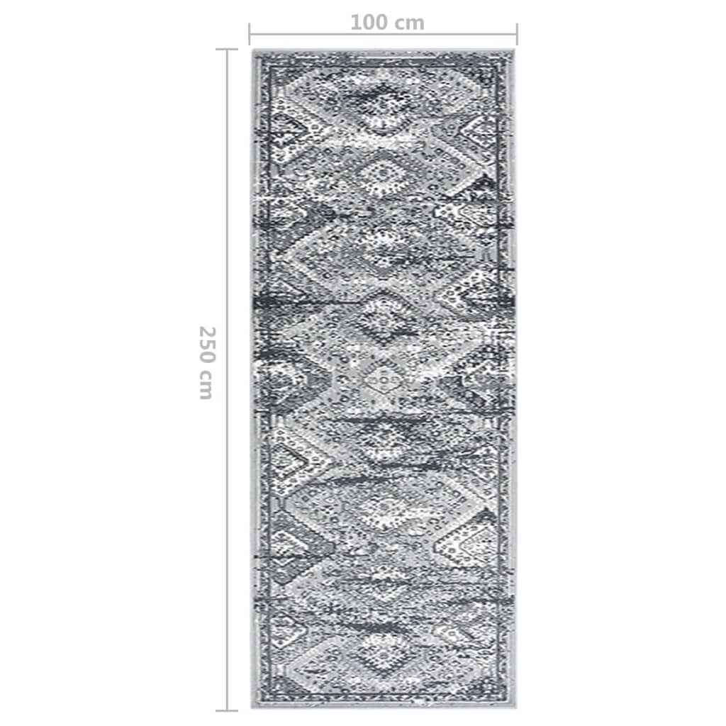 Teppichläufer BCF Orientalisch Grau 100x250 cm