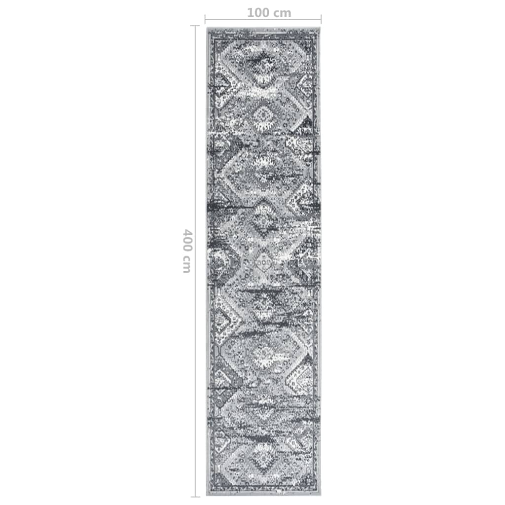 Teppichläufer BCF Orientalisch Grau 100x400 cm