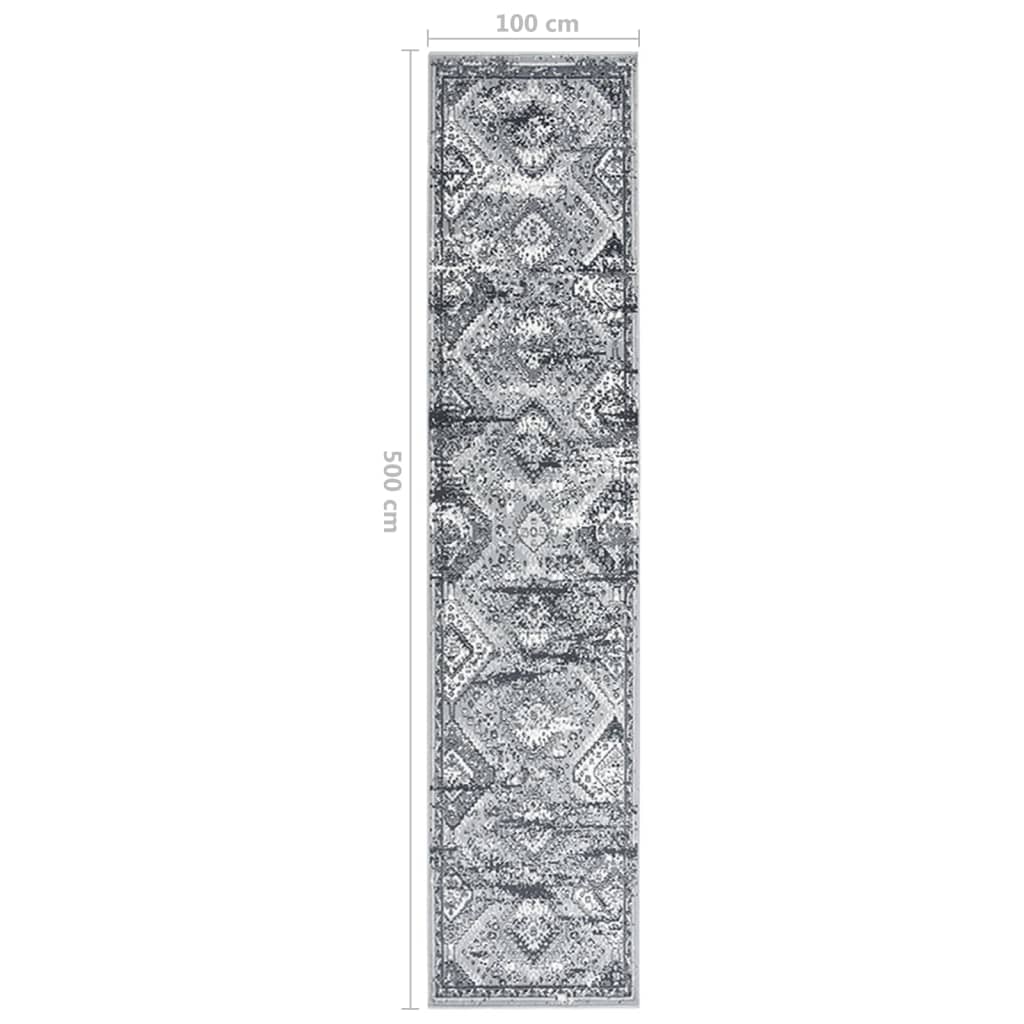 Teppichläufer BCF Orientalisch Grau 100x500 cm