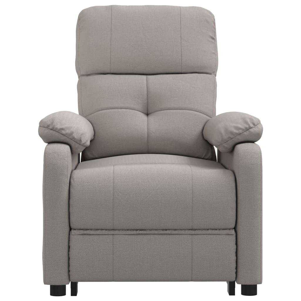 Massagesessel Elektrisch Taupe Stoff