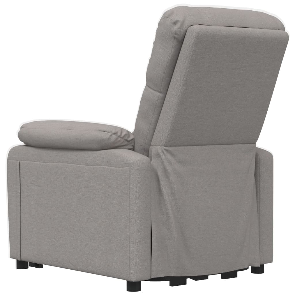 Massagesessel Elektrisch Taupe Stoff