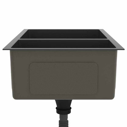 Küchenspüle Schwarz Edelstahl