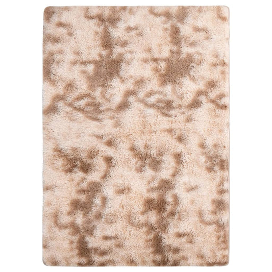 Shaggy-Teppich Creme 170x120 cm
