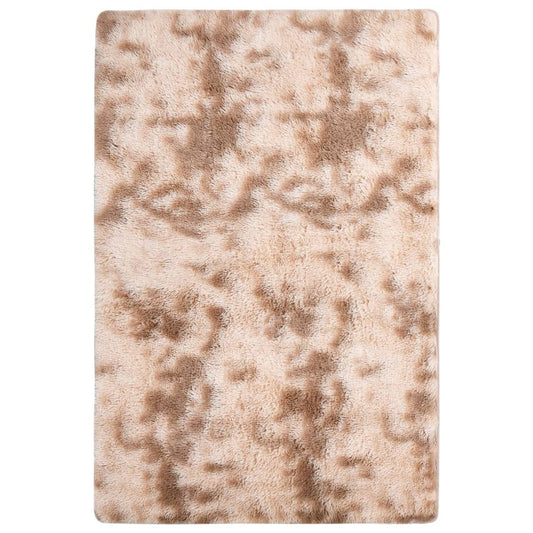 Shaggy-Teppich Creme 200x140 cm