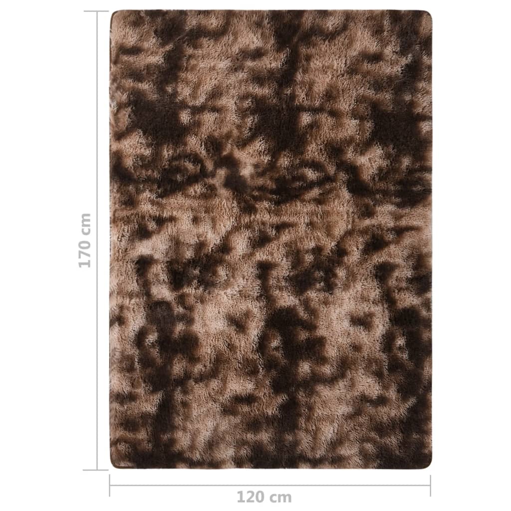 Shaggy-Teppich Taupe 170x120 cm