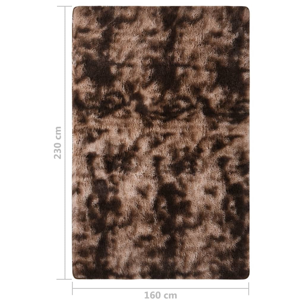 Shaggy-Teppich Taupe 230x160 cm
