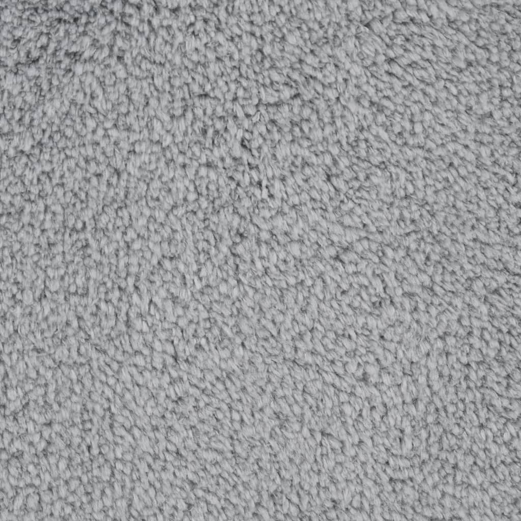Hochflor-Teppich Grau 200x140 cm