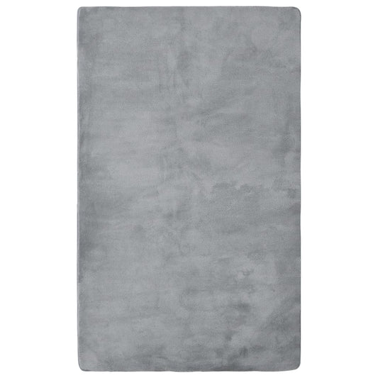 Hochflor-Teppich Grau 270x180 cm