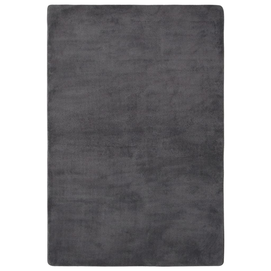 Hochflor-Teppich Anthrazit 200x140 cm