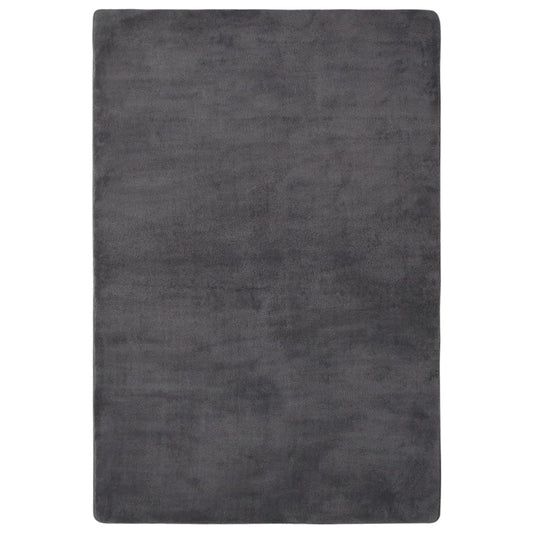 Hochflor-Teppich Anthrazit 200x140 cm