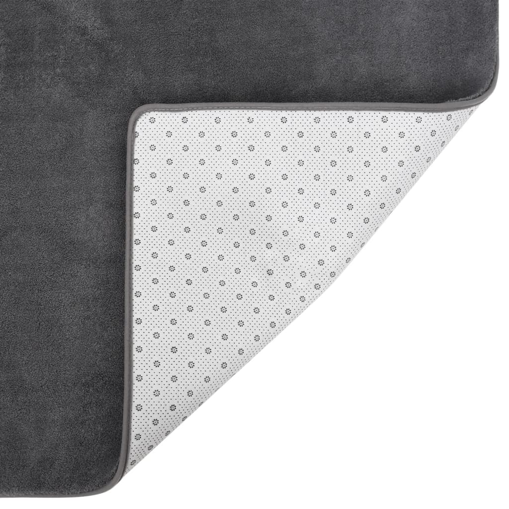 Hochflor-Teppich Anthrazit 200x140 cm