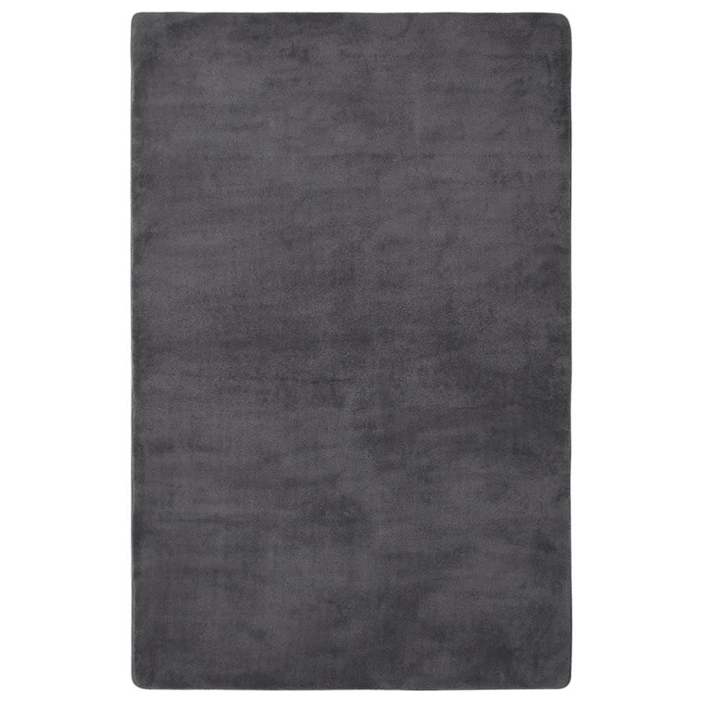 Hochflor-Teppich Anthrazit 230x160 cm