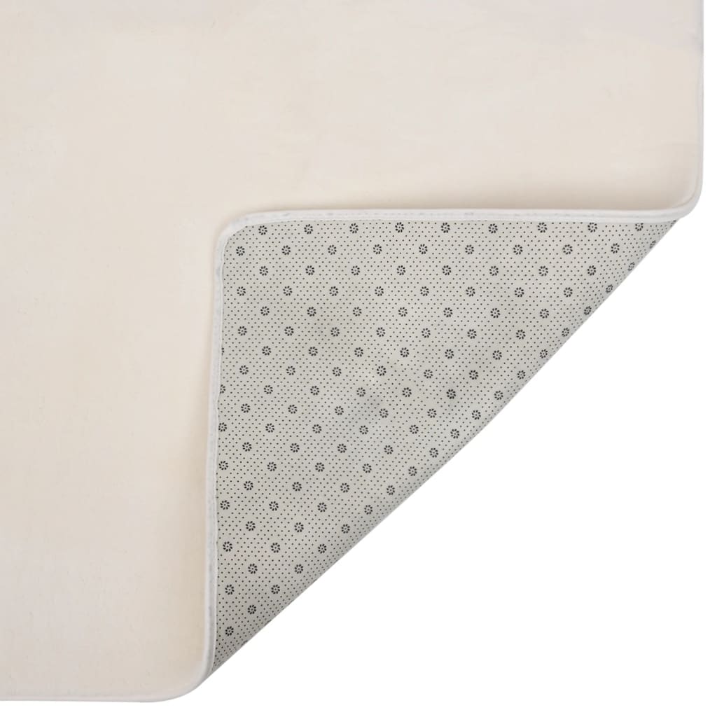 Hochflor-Teppich Creme 170x120 cm