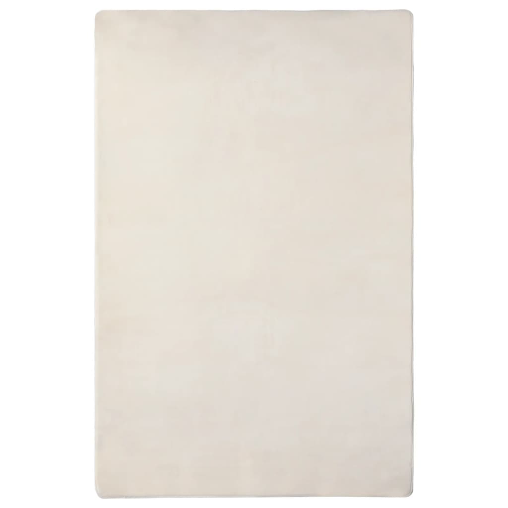 Hochflor-Teppich Creme 230x160 cm