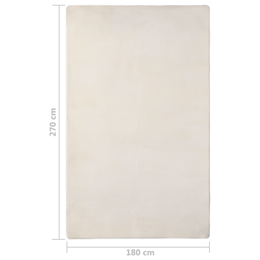 Hochflor-Teppich Creme 270x180 cm