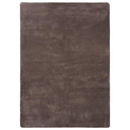 Hochflor-Teppich Taupe 170x120 cm