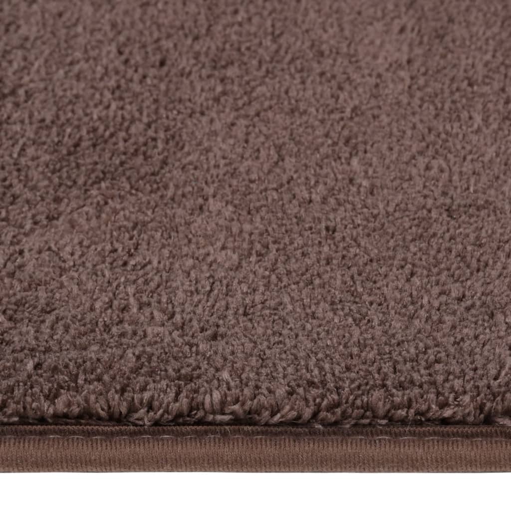 Hochflor-Teppich Taupe 170x120 cm