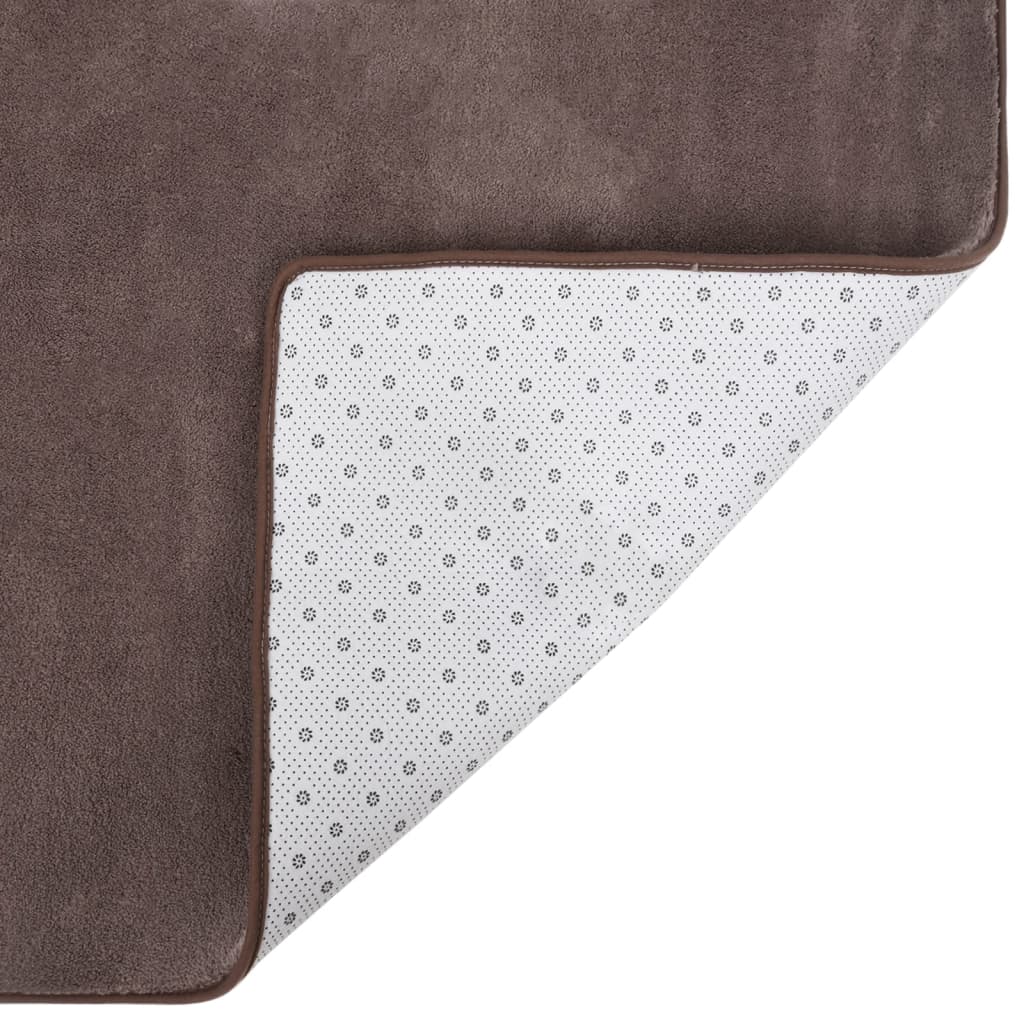 Hochflor-Teppich Taupe 170x120 cm