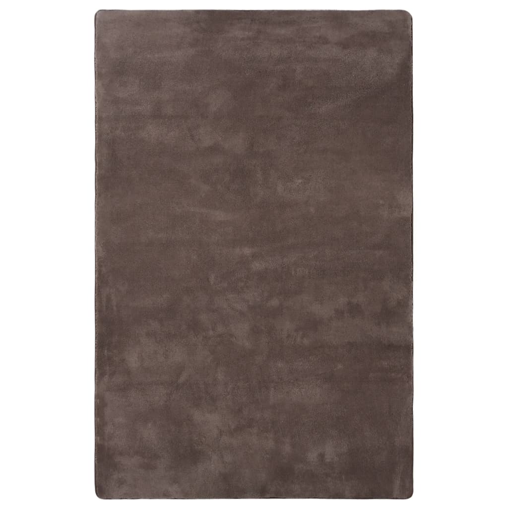 Hochflor-Teppich Taupe 230x160 cm
