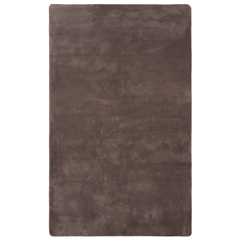 Hochflor-Teppich Taupe 270x180 cm