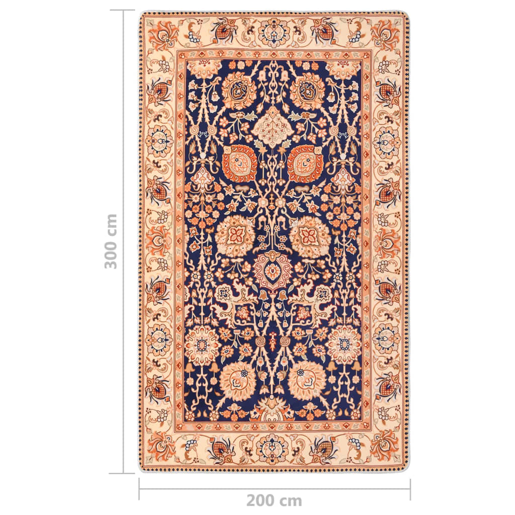 Bedruckter Orientteppich Mehrfarbig 200x300 cm