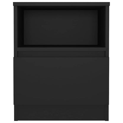 Nachttische 2 Stk. Schwarz 40x40x50 cm Holzwerkstoff