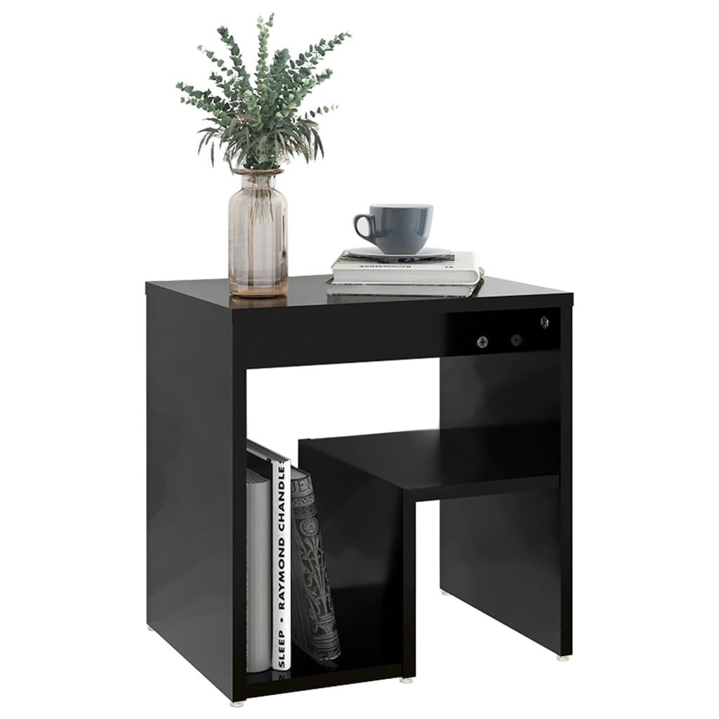 Tables de chevet 2 pcs. Noir 40x30x40 cm en bois