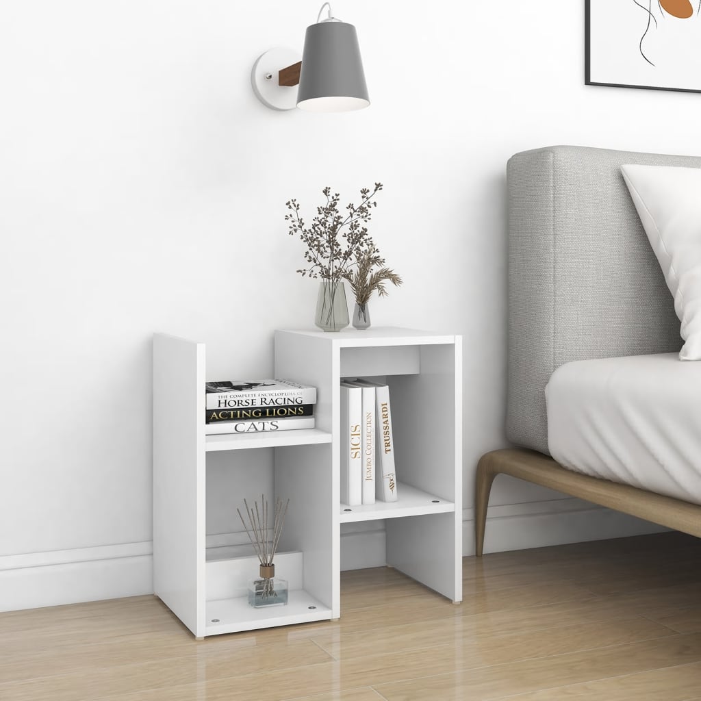 Tables de chevet 2 pcs. Blanc 50x30x51,5 cm en bois