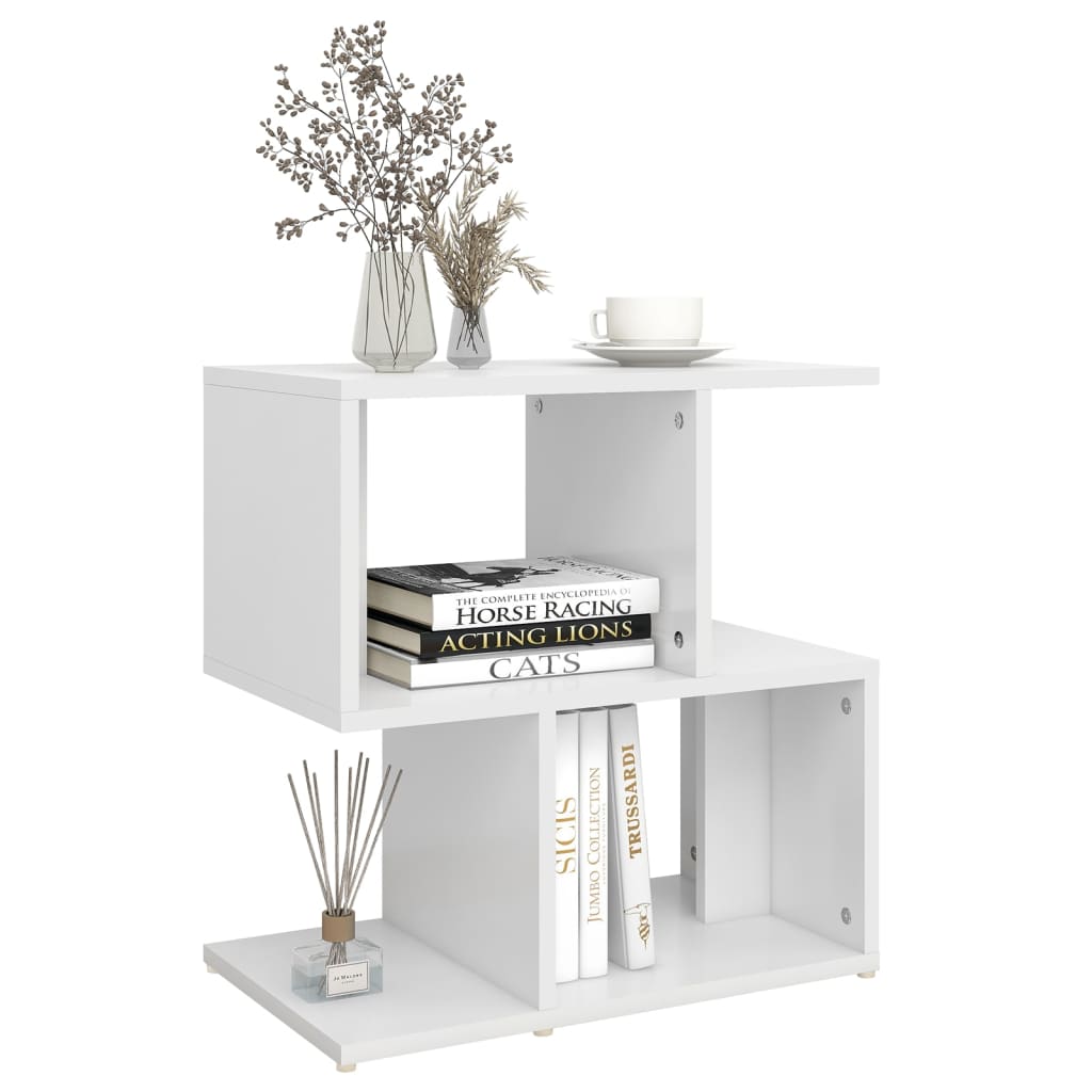 Tables de chevet 2 pcs. Blanc 50x30x51,5 cm en bois