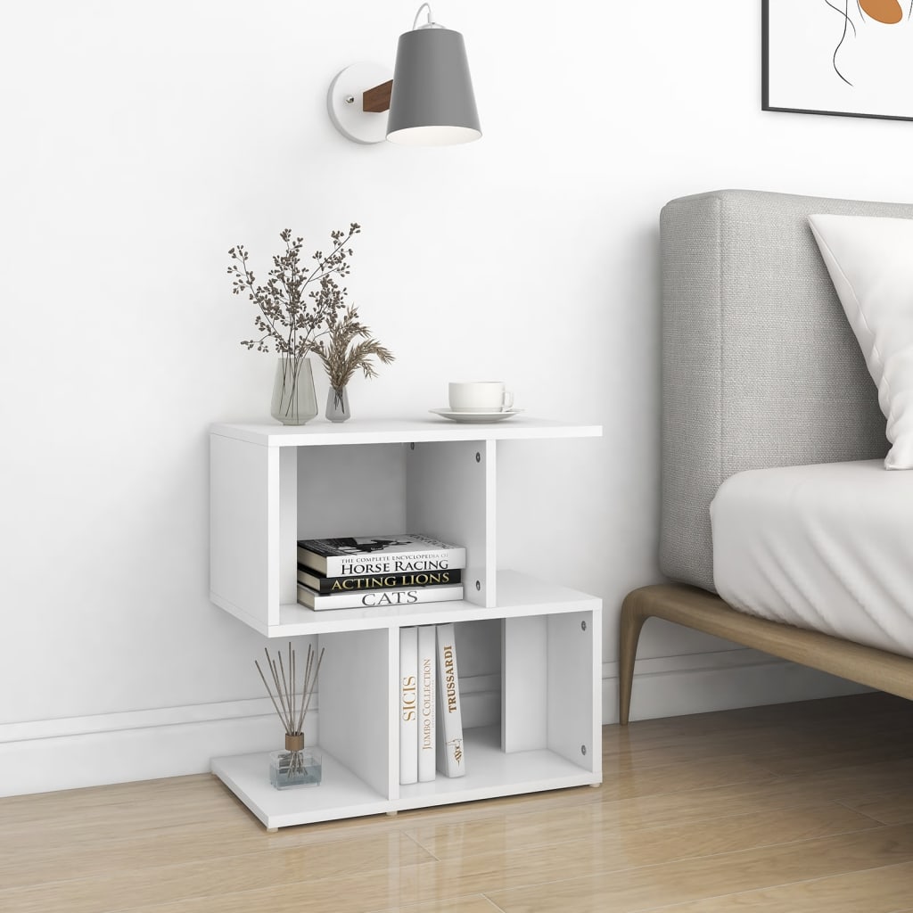 Tables de chevet 2 pcs. Blanc 50x30x51,5 cm en bois